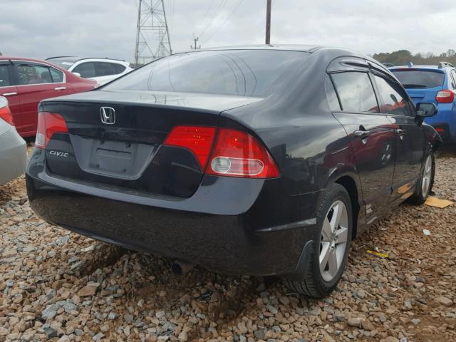 2HGFA16998H324415 - 2008 HONDA CIVIC EXL BLACK photo 4