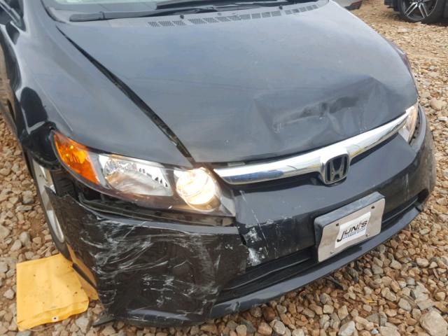 2HGFA16998H324415 - 2008 HONDA CIVIC EXL BLACK photo 9