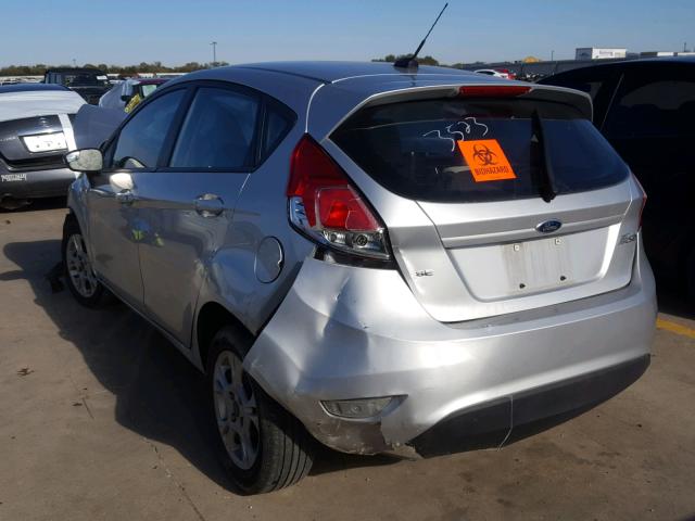 3FADP4EJ6FM111427 - 2015 FORD FIESTA SE SILVER photo 3