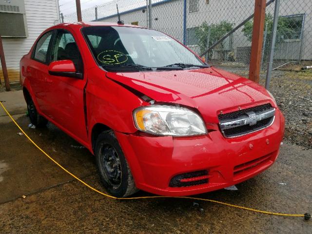 KL1TD5DEXAB112953 - 2010 CHEVROLET AVEO LS RED photo 1