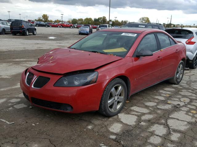 1G2ZH58N774157061 - 2007 PONTIAC G6 GT RED photo 2