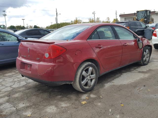 1G2ZH58N774157061 - 2007 PONTIAC G6 GT RED photo 4