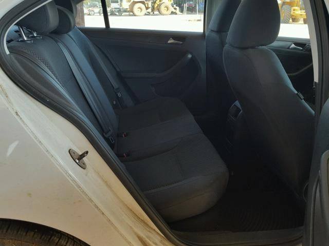 3VW2K7AJ6EM225804 - 2014 VOLKSWAGEN JETTA BASE WHITE photo 6