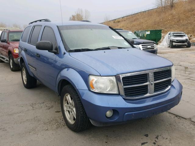 1D8HB48P37F536844 - 2007 DODGE DURANGO SL BLUE photo 1