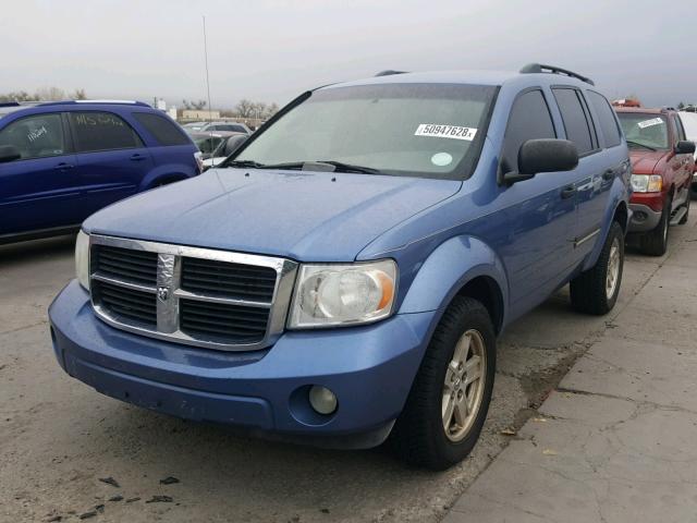 1D8HB48P37F536844 - 2007 DODGE DURANGO SL BLUE photo 2