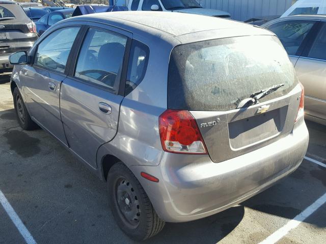 KL1TD66687B763177 - 2007 CHEVROLET AVEO BASE Boz foto 3