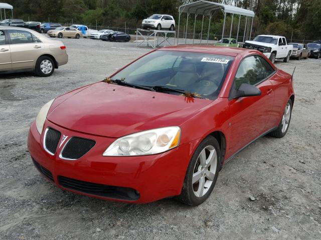 1G2ZH361374125390 - 2007 PONTIAC G6 GT RED photo 2