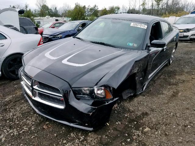 2C3CDXBG9DH712095 - 2013 DODGE CHARGER SE BLACK photo 2