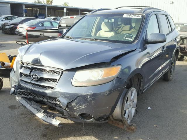 5NMSH13E97H003228 - 2007 HYUNDAI SANTA FE S BLUE photo 2