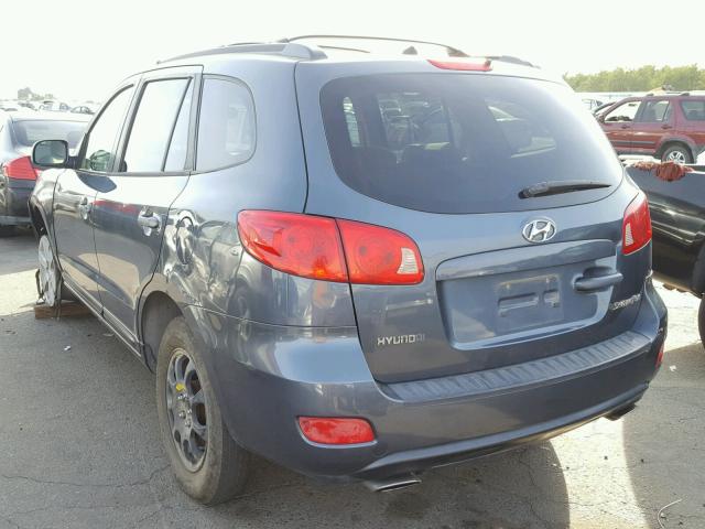 5NMSH13E97H003228 - 2007 HYUNDAI SANTA FE S BLUE photo 3