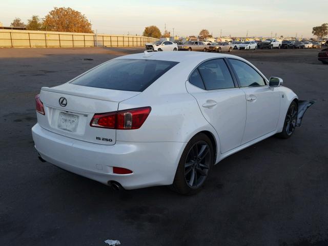 JTHBF5C26C5170970 - 2012 LEXUS IS 250 WHITE photo 4