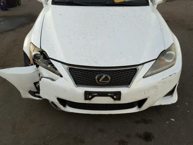 JTHBF5C26C5170970 - 2012 LEXUS IS 250 WHITE photo 9