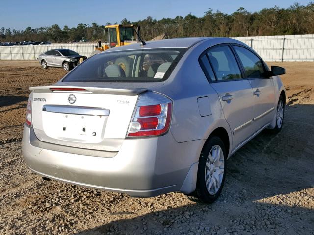 3N1AB6AP3CL631381 - 2012 NISSAN SENTRA 2.0 SILVER photo 4