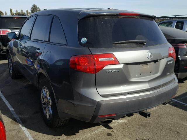 2HNYD285X7H537199 - 2007 ACURA MDX SPORT GRAY photo 3