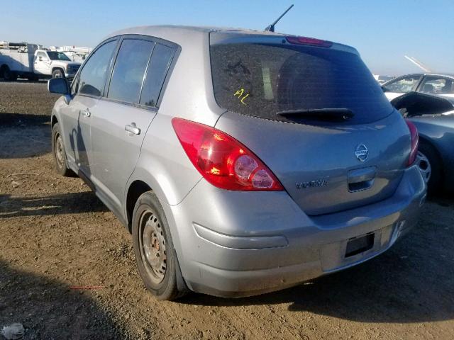 3N1BC1CPXBL485044 - 2011 NISSAN VERSA S GRAY photo 3