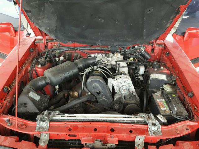 1FABP44A2KF131368 - 1989 FORD MUSTANG LX RED photo 7