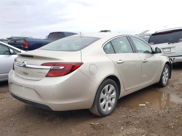 2G4GM5ER2E9202158 - 2014 BUICK REGAL PREM BEIGE photo 4