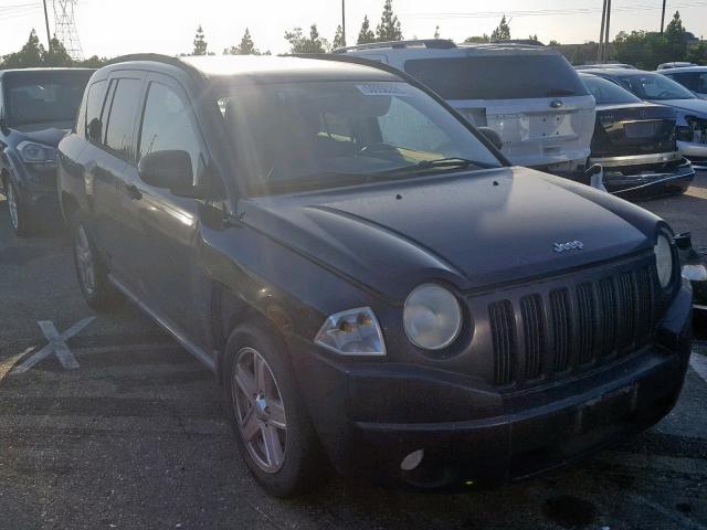 1J8FT47W07D137910 - 2007 JEEP COMPASS BLACK photo 1