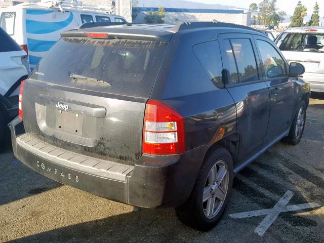 1J8FT47W07D137910 - 2007 JEEP COMPASS BLACK photo 4