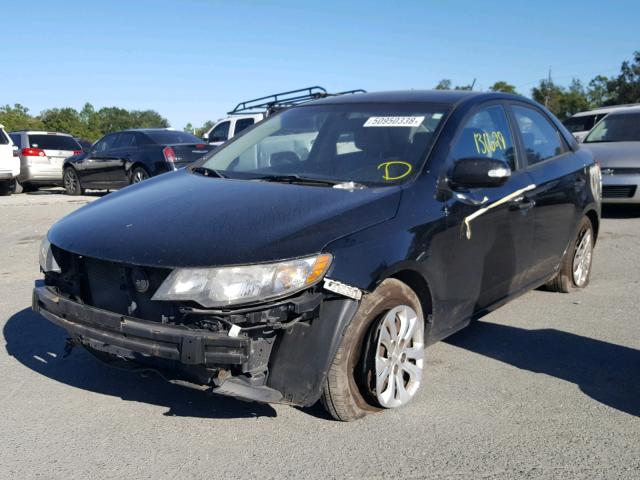 KNAFU4A29A5070636 - 2010 KIA FORTE EX BLACK photo 2