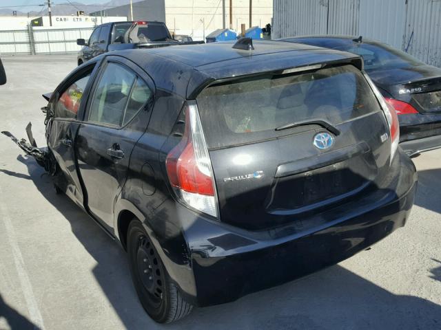 JTDKDTB31G1139483 - 2016 TOYOTA PRIUS C BLACK photo 3