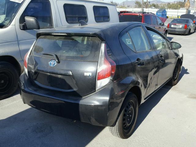 JTDKDTB31G1139483 - 2016 TOYOTA PRIUS C BLACK photo 4