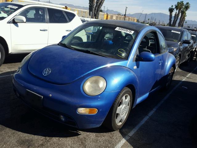 3VWCK21C51M427746 - 2001 VOLKSWAGEN NEW BEETLE Mavi foto 2