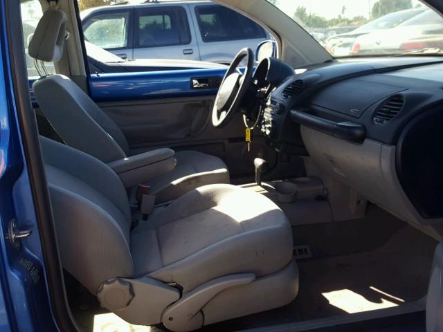 3VWCK21C51M427746 - 2001 VOLKSWAGEN NEW BEETLE Mavi foto 5