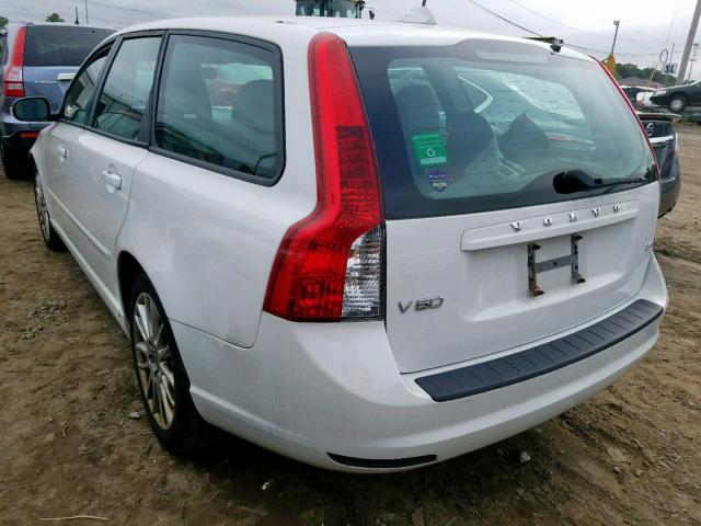 YV1390MW2A2546655 - 2010 VOLVO V50 2.4I WHITE photo 3