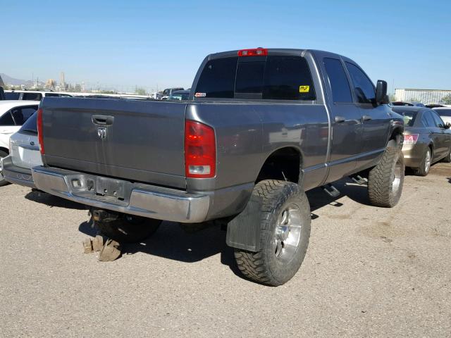 1D7KS28C16J132027 - 2006 DODGE RAM 2500 S CHARCOAL photo 4