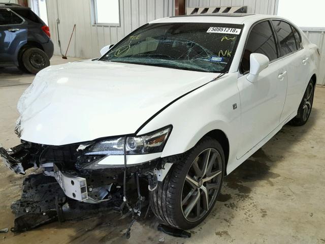 JTHBZ1BL4GA000355 - 2016 LEXUS GS 350 WHITE photo 2