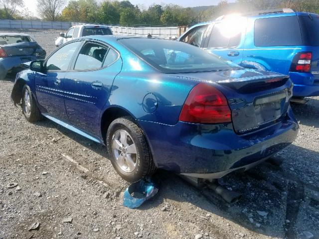2G2WS542151195619 - 2005 PONTIAC GRAND PRIX Կապույտ լուսանկար 3