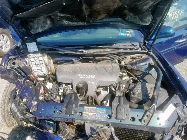 2G2WS542151195619 - 2005 PONTIAC GRAND PRIX Կապույտ լուսանկար 7