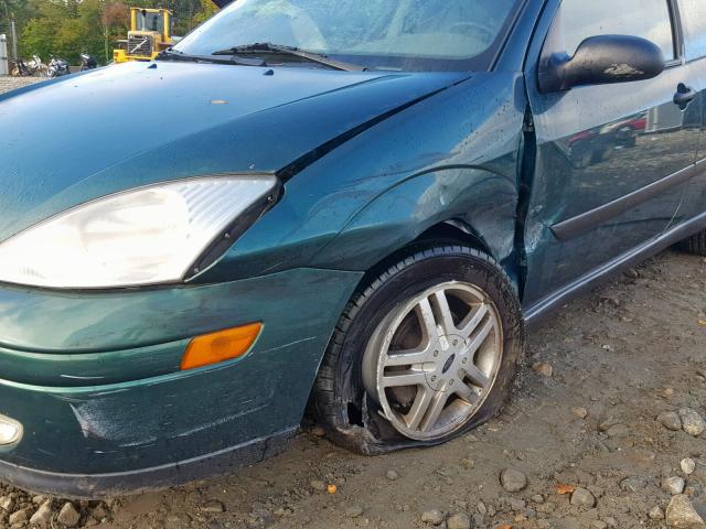 3FAFP3134YR205872 - 2000 FORD FOCUS ZX3 GREEN photo 9