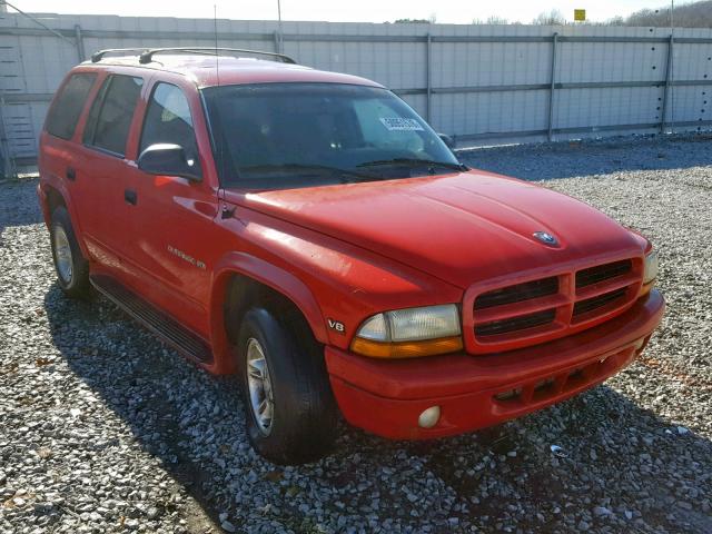 1B4HR28Z6YF248427 - 2000 DODGE DURANGO RED photo 1