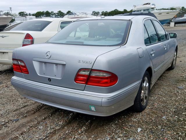 WDBJF65J82B426516 - 2002 MERCEDES-BENZ E 320 SILVER photo 4