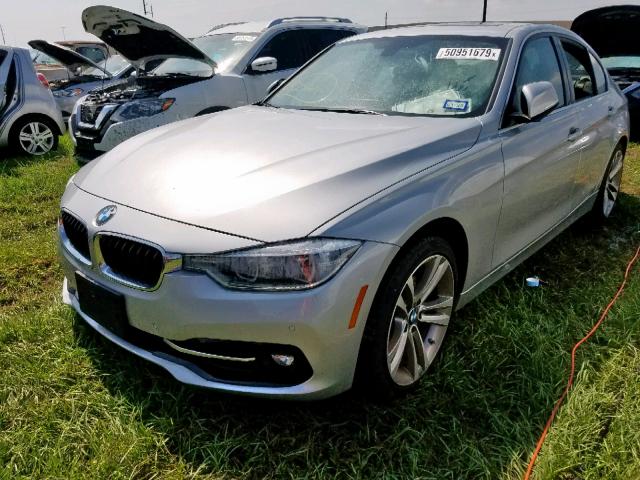 WBA8B9C55JEE82171 - 2018 BMW 330 I SILVER photo 2