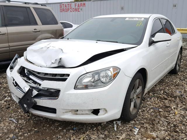 1G1ZC5EU9BF399765 - 2011 CHEVROLET MALIBU 1LT WHITE photo 2