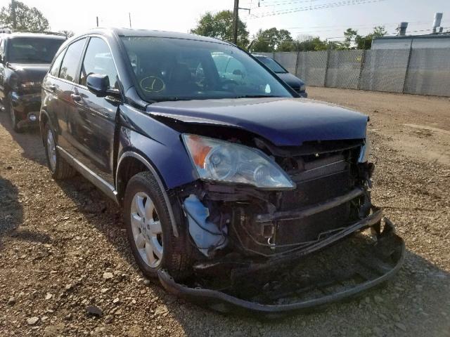 5J6RE48799L010520 - 2009 HONDA CR-V EXL BLUE photo 1