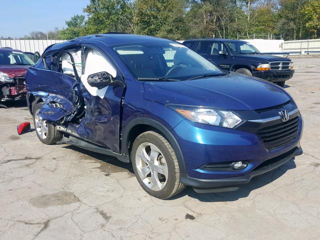 3CZRU6H5XGM743880 - 2016 HONDA HR-V EX BLUE photo 1