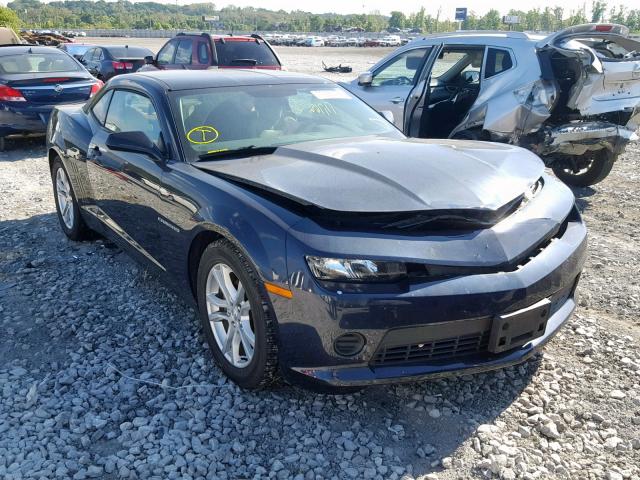 2G1FE1E33E9170797 - 2014 CHEVROLET CAMARO LS BLUE photo 1