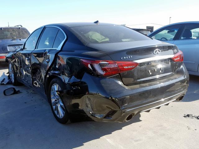 JN1EV7AP8JM591199 - 2018 INFINITI Q50 LUXE BLACK photo 3