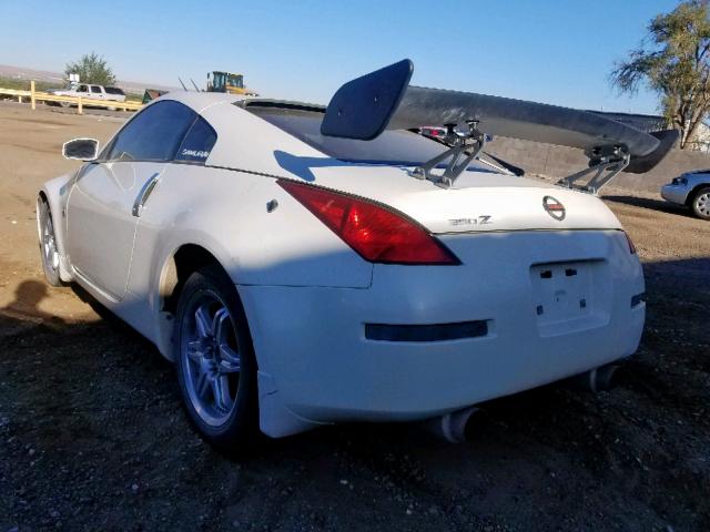 JN1AZ34D73T111417 - 2003 NISSAN 350Z COUPE WHITE photo 3