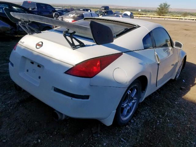 JN1AZ34D73T111417 - 2003 NISSAN 350Z COUPE WHITE photo 4