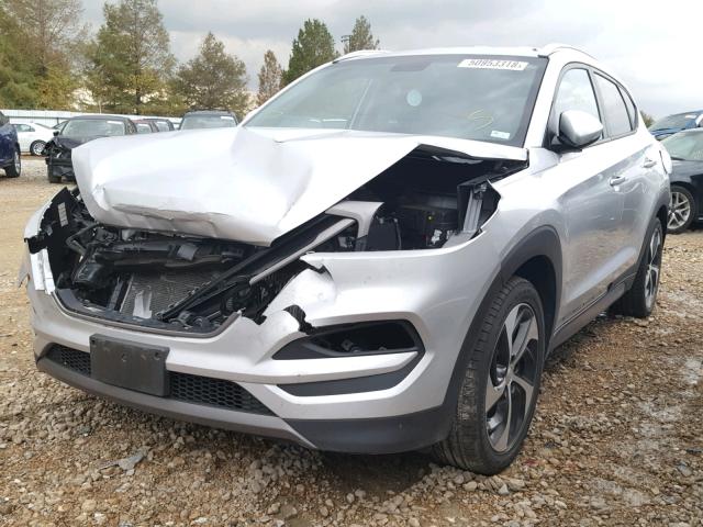 KM8J3CA28GU074388 - 2016 HYUNDAI TUCSON LIM SILVER photo 2