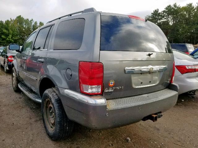 1A8HW58237F508869 - 2007 CHRYSLER ASPEN LIMI GRAY photo 3