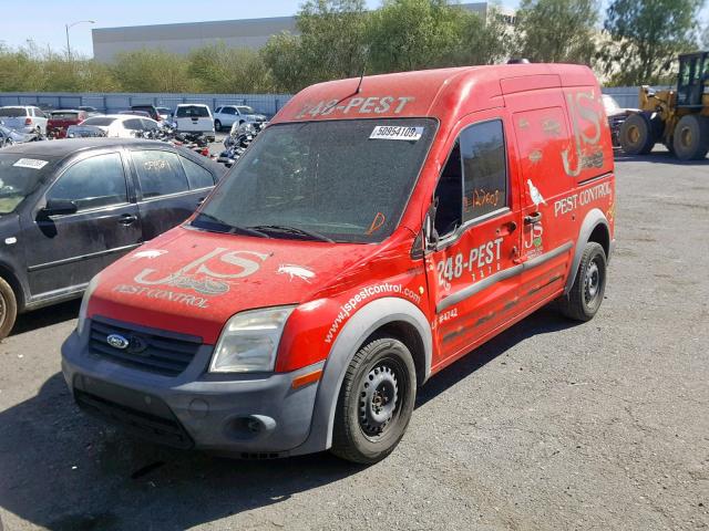 NM0LS7AN5DT142310 - 2013 FORD TRANSIT CO RED photo 2