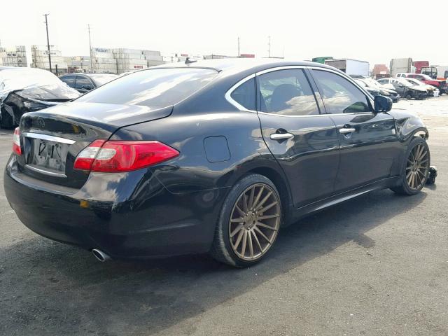 JN1BY1AP7BM324127 - 2011 INFINITI M37 BLACK photo 4