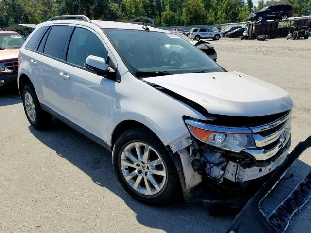 2FMDK3JC5EBA36662 - 2014 FORD EDGE SEL WHITE photo 1