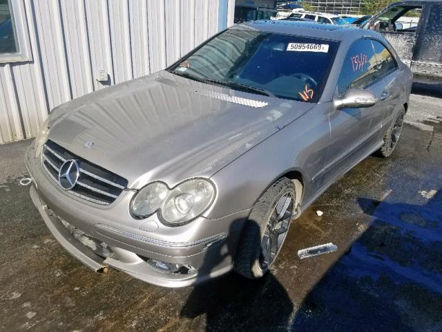 WDBTJ76H73F048899 - 2003 MERCEDES-BENZ CLK 55 AMG SILVER photo 2